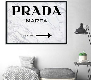 Marble Pattern PRADA Wall Decor