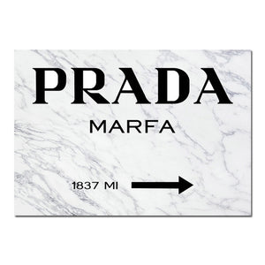 Marble Pattern PRADA Wall Decor